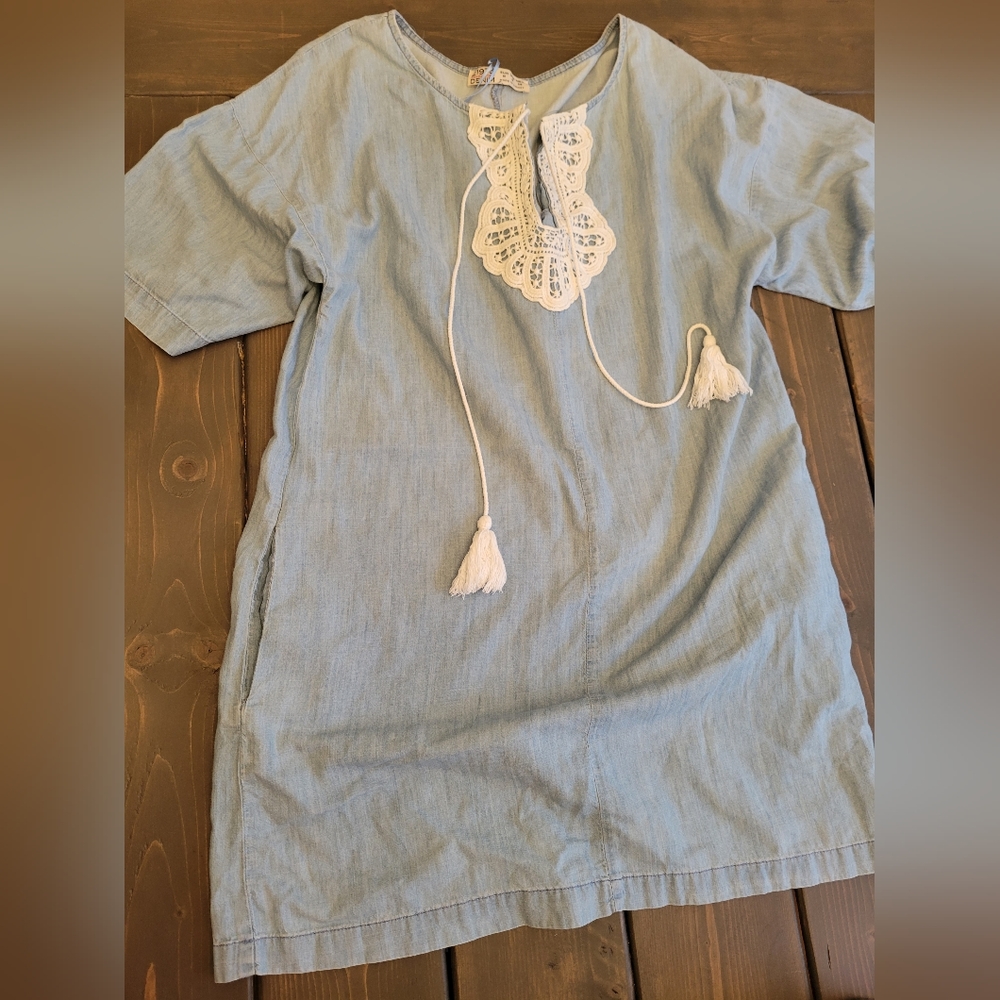 Z1975 Zara basic dept denim size medium dress